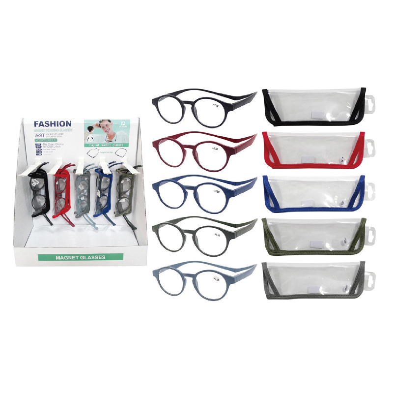 Unisex Plastic Megnetic Reading Glasses D1598