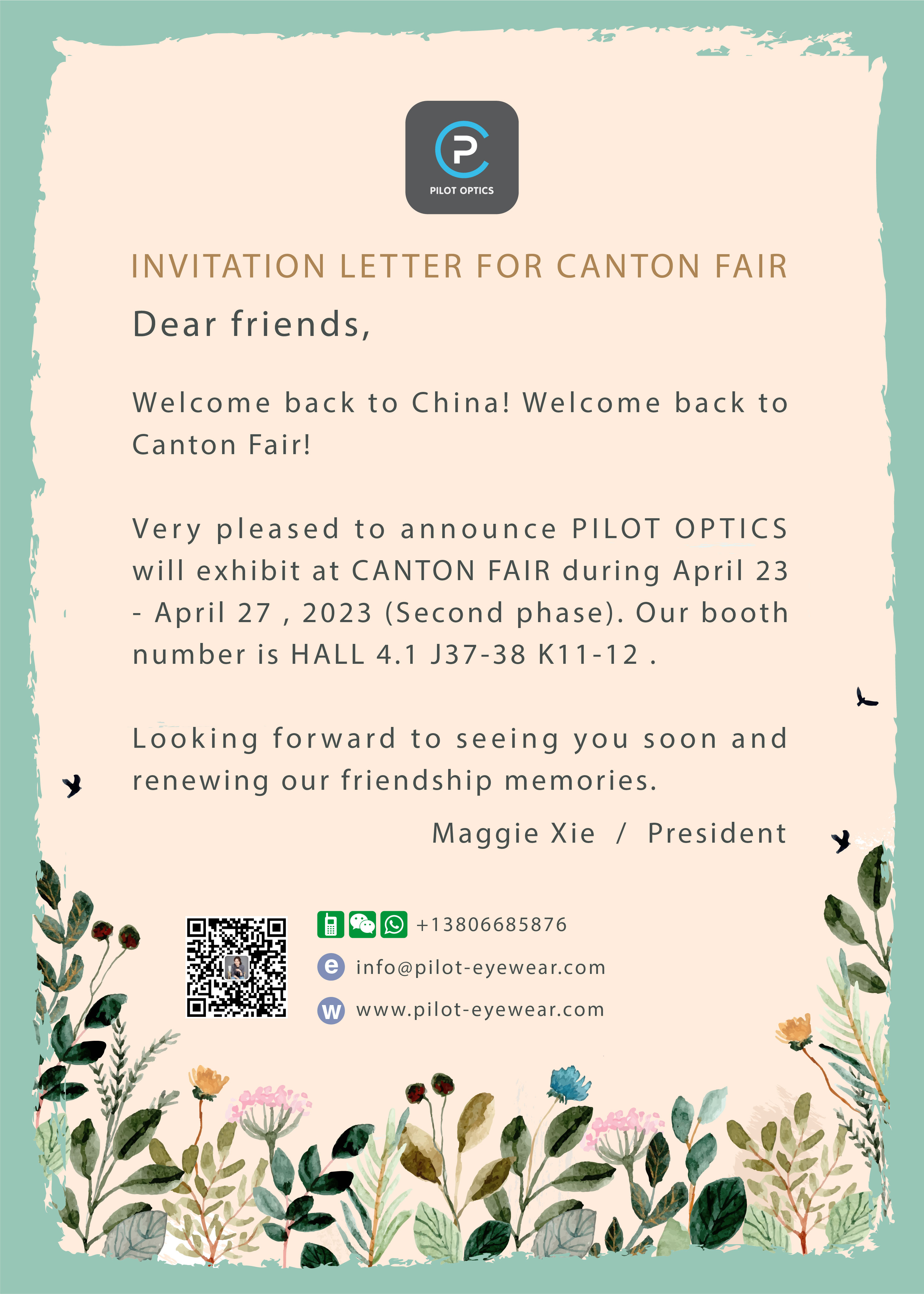 2023 CANTION FAIR INVITATION LETTER